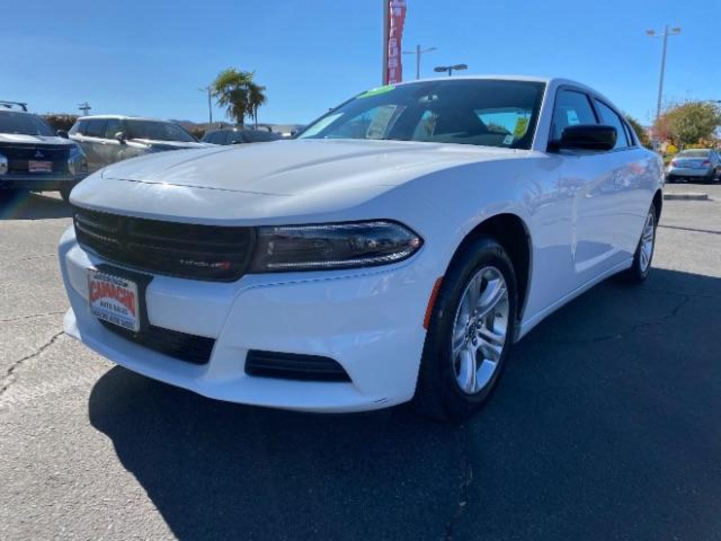 2023 WHITE Dodge Charger (2C3CDXBG6PH) with an V6 3.6 Liter engine, Automatic 8-Spd w/AutoStick transmission, located at 412 Auto Vista Drive, Palmdale, 93551, (661) 945-0620, 34.592636, -118.136681 - Photo#0