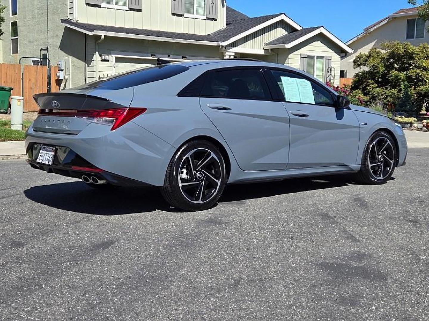 2023 GRAY Hyundai Elantra (KMHLR4AF3PU) with an 4-Cyl Turbo 1.6 Liter engine, Automatic 7-Spd w/Dual Clutch transmission, located at 246 E Walker St., Orland, 95963, (530) 865-5800, 39.747589, -122.178398 - Photo#6