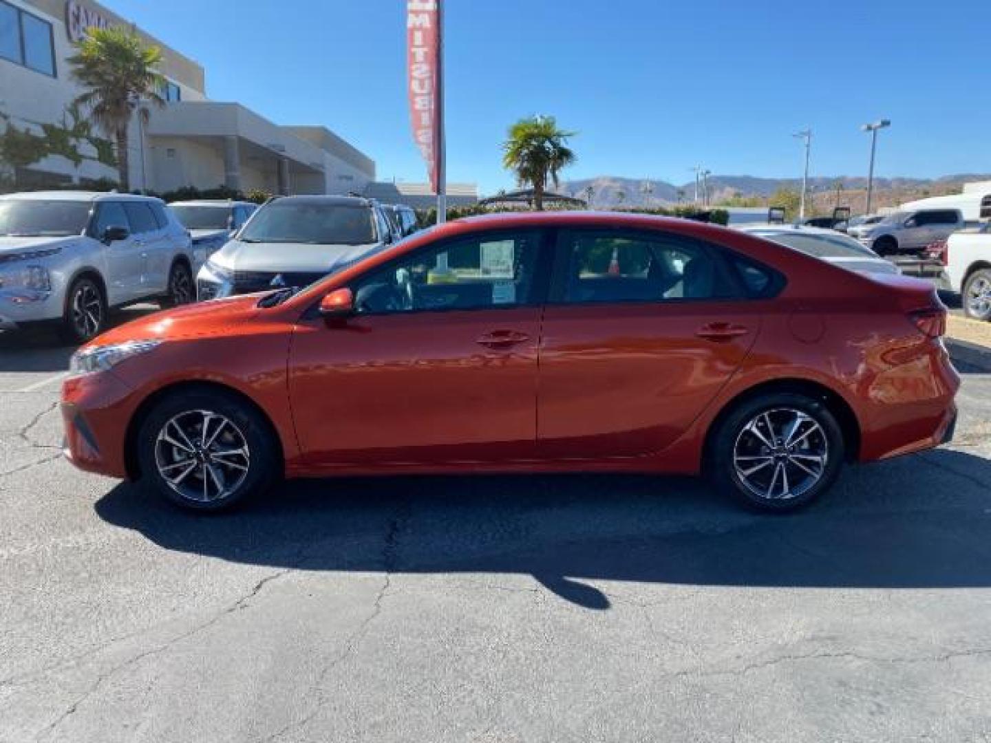 2023 ORANGE Kia Forte (3KPF24AD0PE) with an 4-Cyl 2.0 Liter engine, Automatic IVT transmission, located at 412 Auto Vista Drive, Palmdale, 93551, (661) 945-0620, 34.592636, -118.136681 - Photo#4