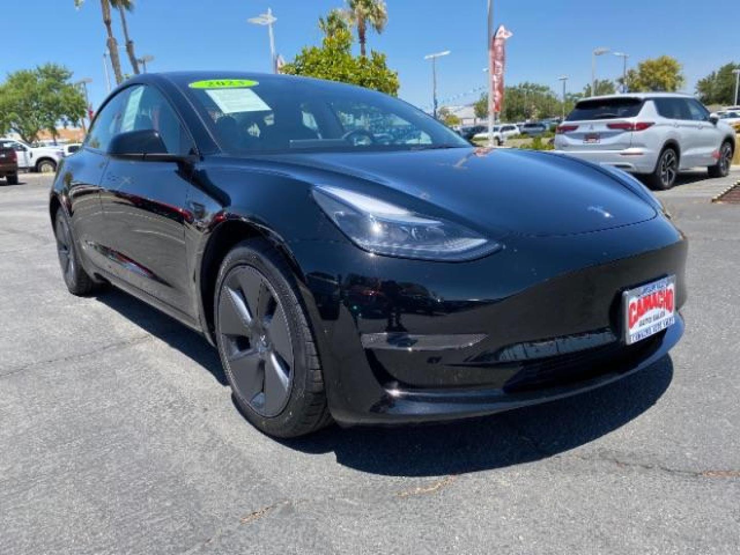 2023 BLACK Tesla Model 3 (5YJ3E1EA8PF) with an AC Electric Motor engine, Single-Speed Fixed Gear transmission, located at 412 Auto Vista Drive, Palmdale, 93551, (661) 945-0620, 34.592636, -118.136681 - Photo#1