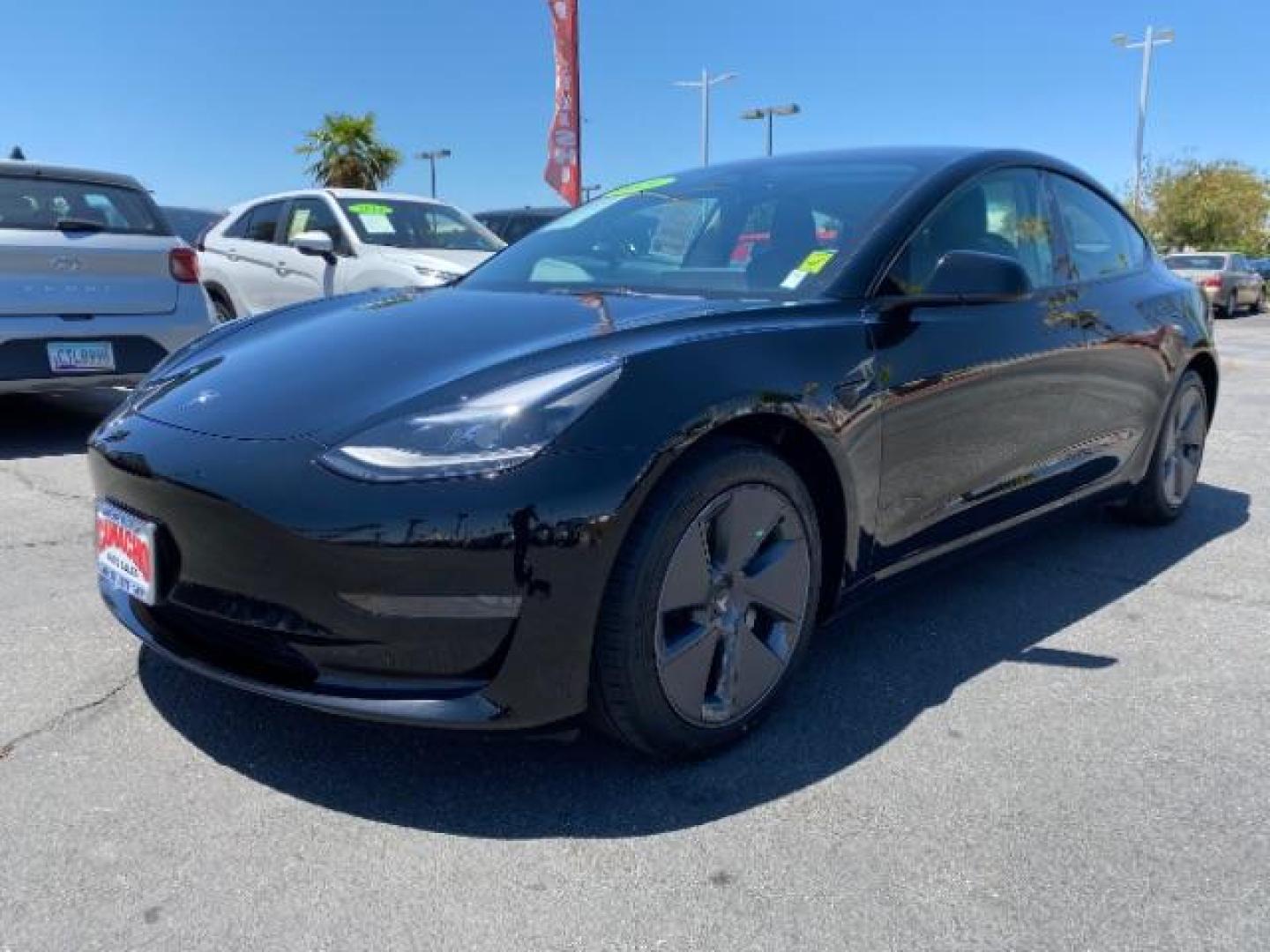 2023 BLACK Tesla Model 3 (5YJ3E1EA8PF) with an AC Electric Motor engine, Single-Speed Fixed Gear transmission, located at 412 Auto Vista Drive, Palmdale, 93551, (661) 945-0620, 34.592636, -118.136681 - Photo#3