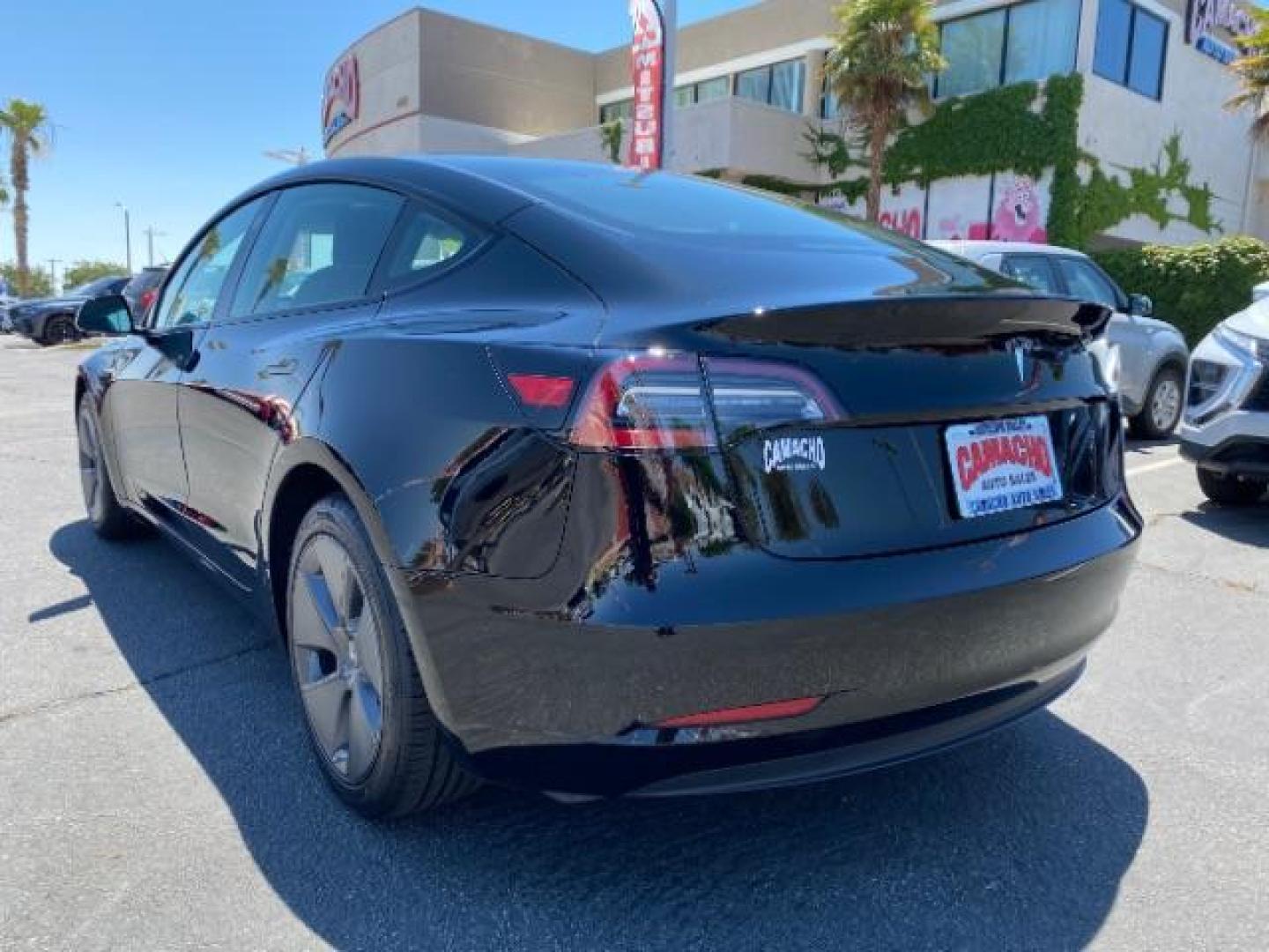 2023 BLACK Tesla Model 3 (5YJ3E1EA8PF) with an AC Electric Motor engine, Single-Speed Fixed Gear transmission, located at 412 Auto Vista Drive, Palmdale, 93551, (661) 945-0620, 34.592636, -118.136681 - Photo#5