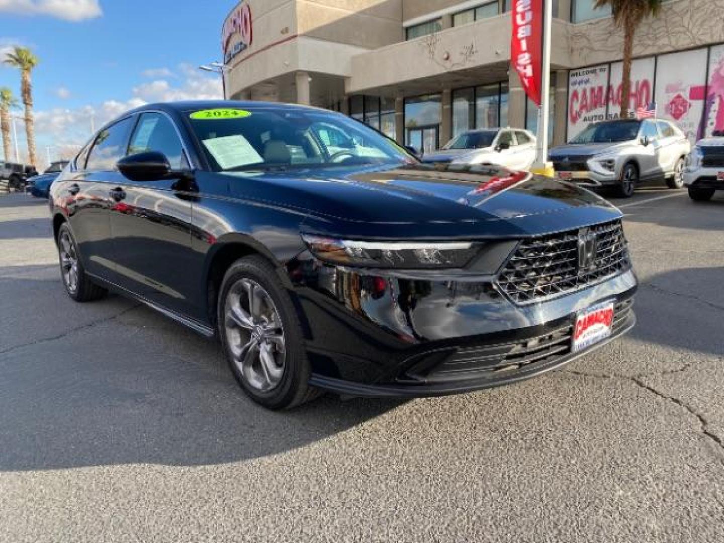 2024 BLACK Honda Accord Sedan (1HGCY1F33RA) with an 4-Cyl Turbo 1.5 Liter engine, Automatic CVT transmission, located at 412 Auto Vista Drive, Palmdale, 93551, (661) 945-0620, 34.592636, -118.136681 - Photo#1