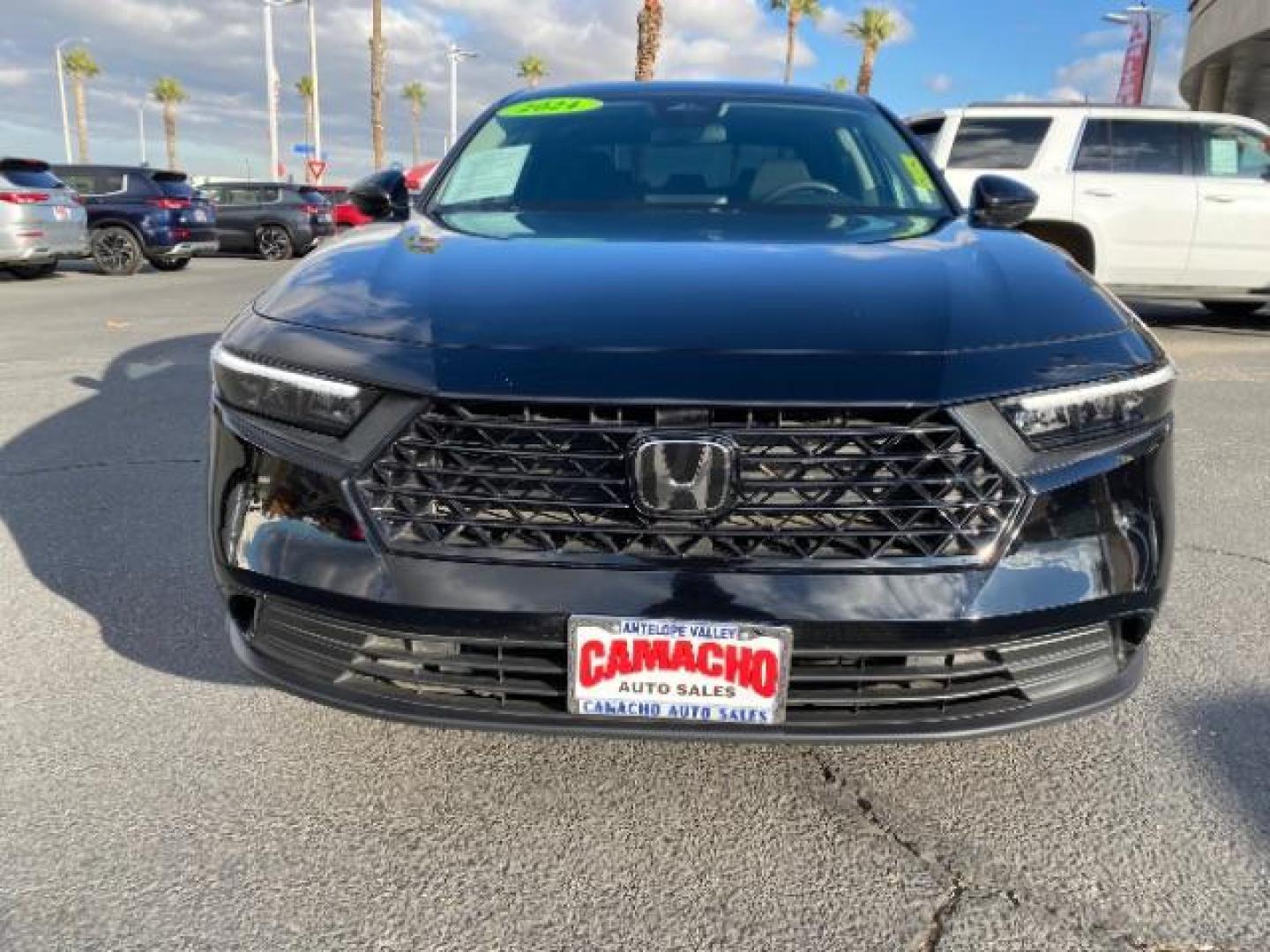 2024 BLACK Honda Accord Sedan (1HGCY1F33RA) with an 4-Cyl Turbo 1.5 Liter engine, Automatic CVT transmission, located at 412 Auto Vista Drive, Palmdale, 93551, (661) 945-0620, 34.592636, -118.136681 - Photo#2