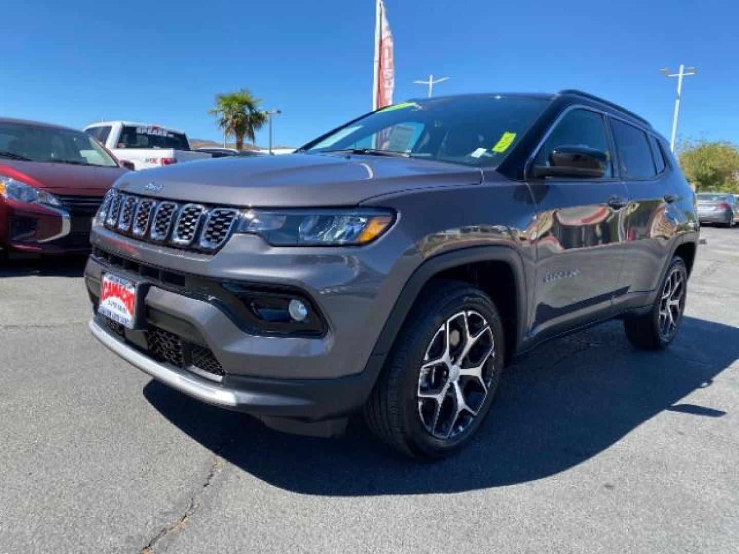 2024 GRAY Jeep Compass (3C4NJDCN8RT) with an 4-Cyl Turbo 2.0 Liter engine, Automatic 8-Spd transmission, located at 412 Auto Vista Drive, Palmdale, 93551, (661) 945-0620, 34.592636, -118.136681 - Photo#2