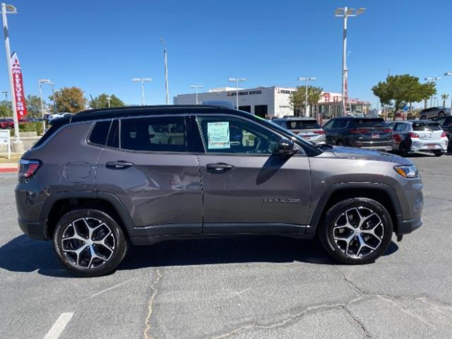 2024 GRAY Jeep Compass (3C4NJDCN8RT) with an 4-Cyl Turbo 2.0 Liter engine, Automatic 8-Spd transmission, located at 412 Auto Vista Drive, Palmdale, 93551, (661) 945-0620, 34.592636, -118.136681 - Photo#3