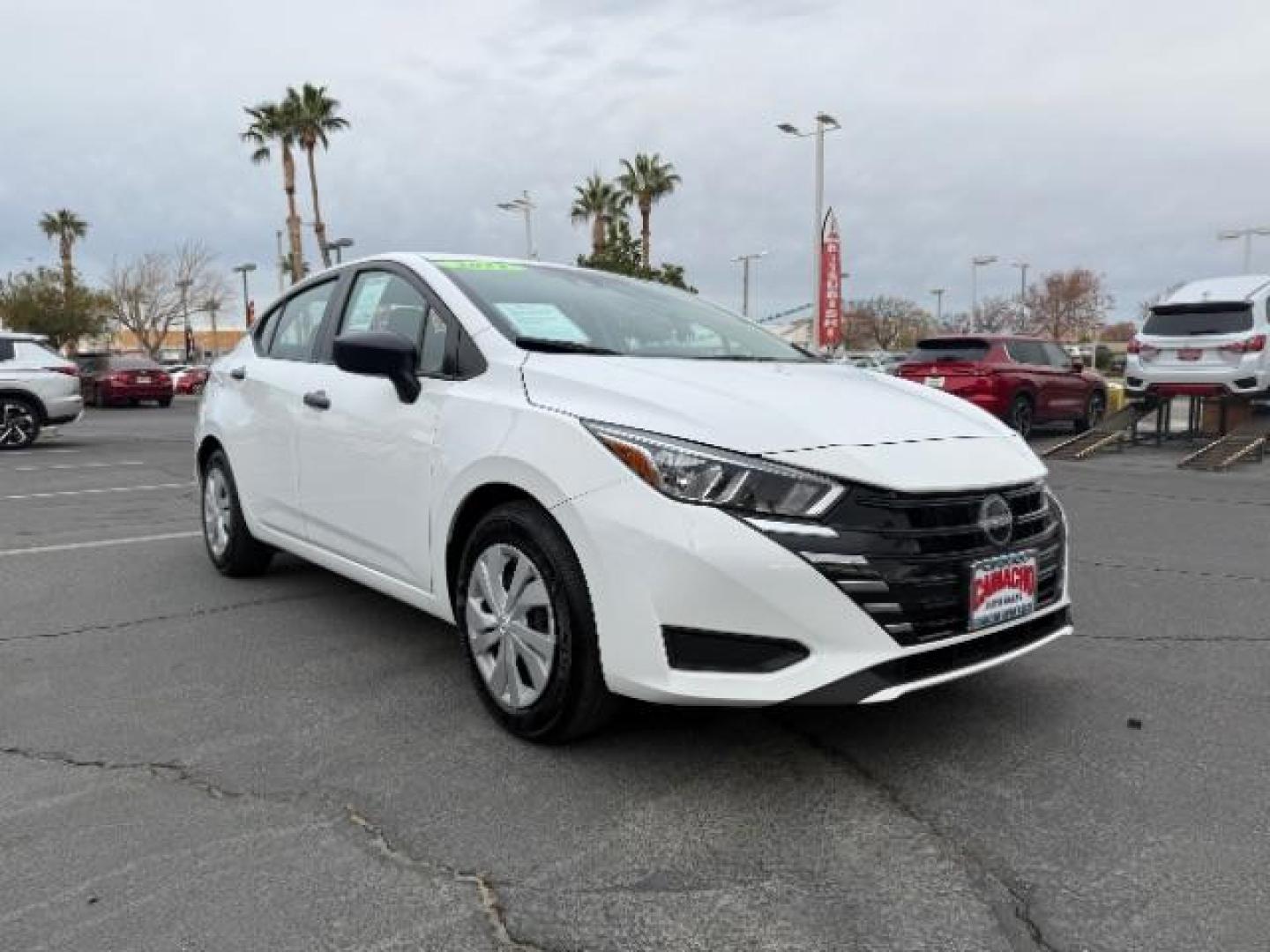 2024 WHITE Nissan Versa (3N1CN8DV3RL) with an 4-Cyl 1.6 Liter engine, Automatic CVT transmission, located at 412 Auto Vista Drive, Palmdale, 93551, (661) 945-0620, 34.592636, -118.136681 - Photo#0